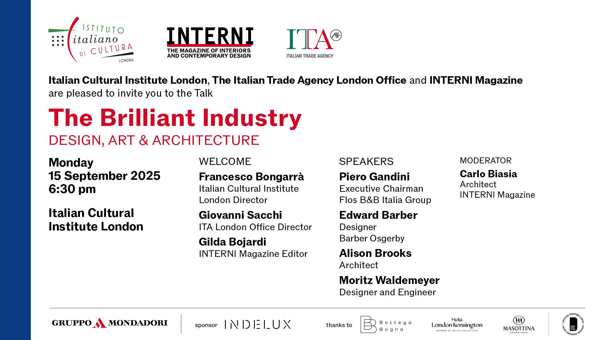Interni Magazine talk during LDF invite 