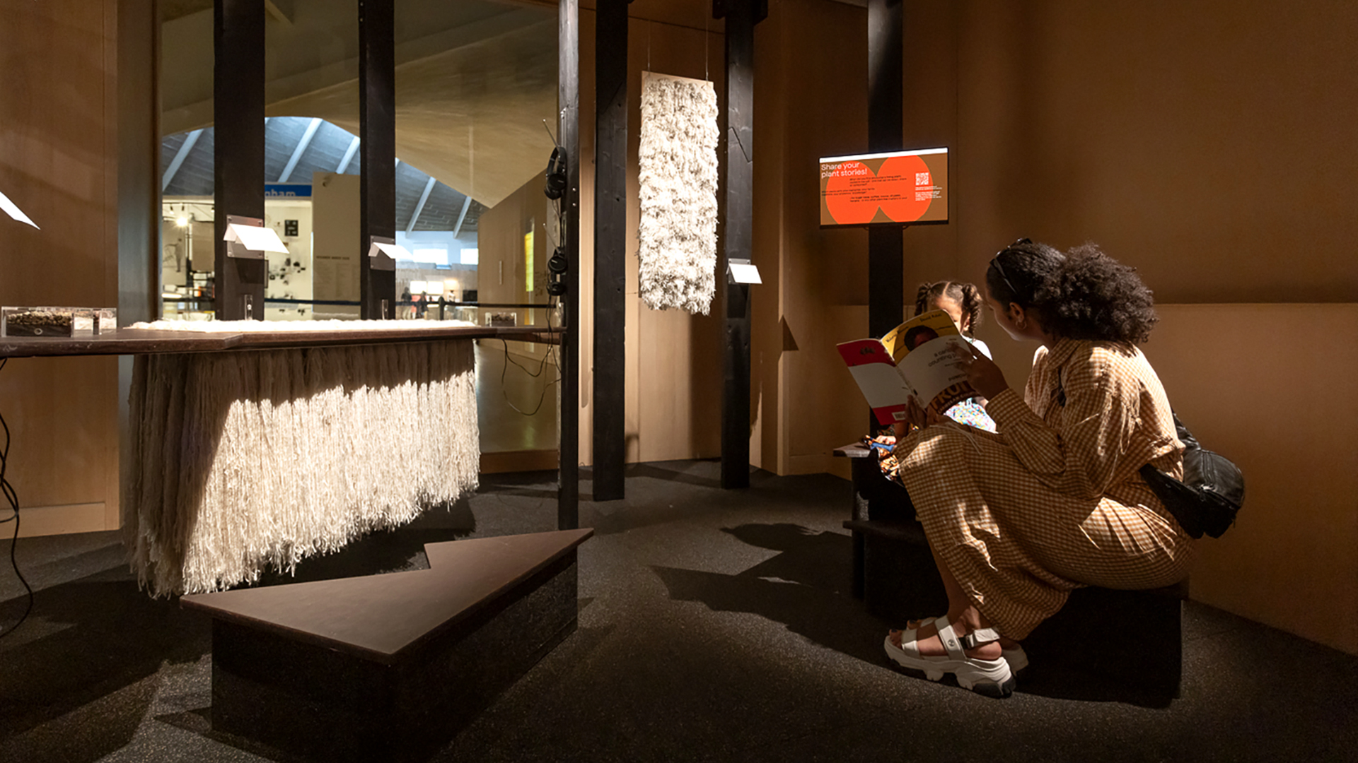 Visitors at the Design Museum's Artificial display 